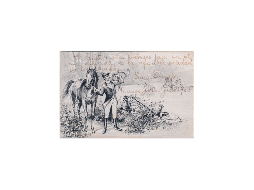 La tarjeta postal en la caza 1890-1930