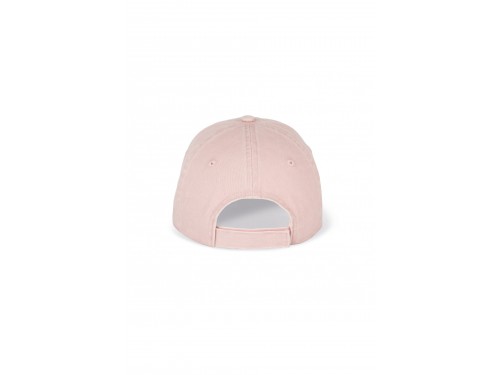 En Serbal gorra de algodón efecto lavado rosa 2