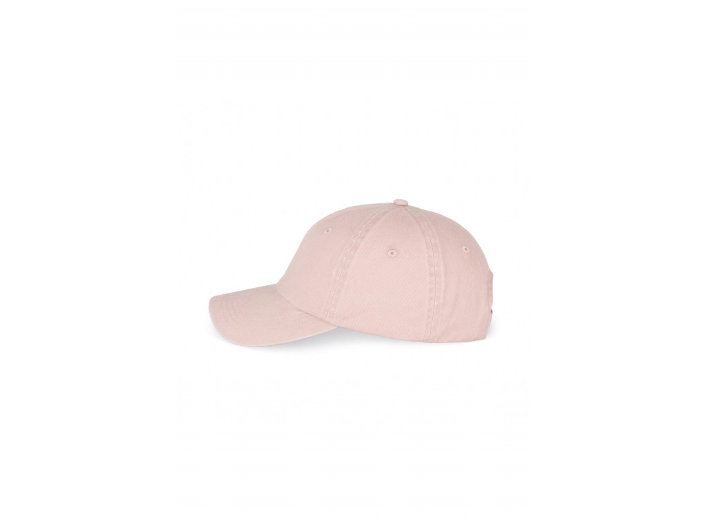 En Serbal gorra de algodón efecto lavado rosa