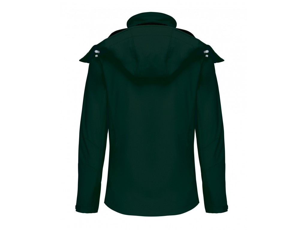Chaqueta softshell verde botella