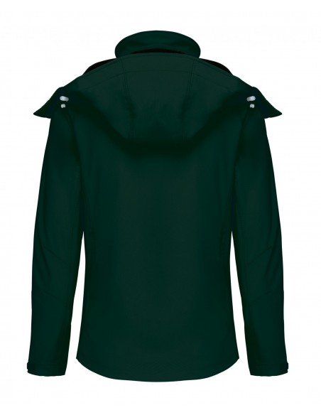 Chaqueta softshell verde botella