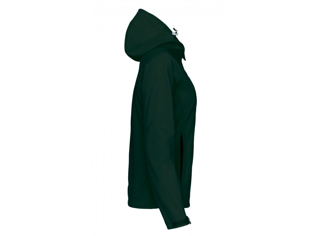 Chaqueta softshell verde botella
