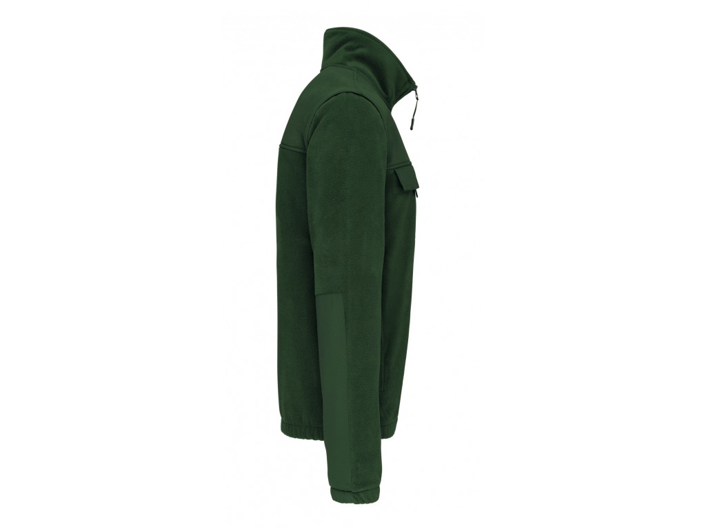 Forro polar mangas desmontables verde