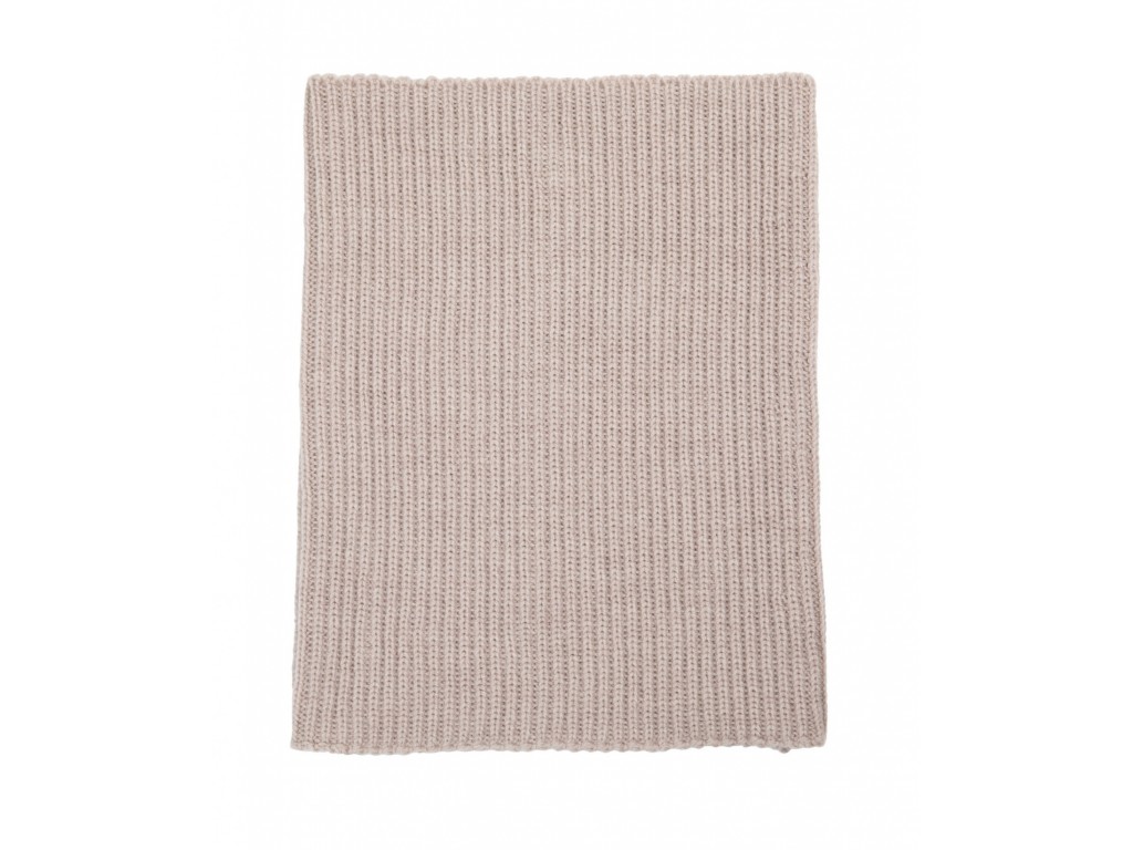 Cuello lana merino arena