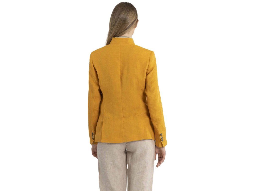 Chaqueta austriaca Schneiders lino calabaza