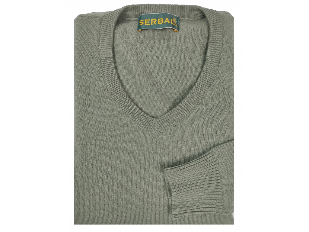 Jersey de cashemere verde claro