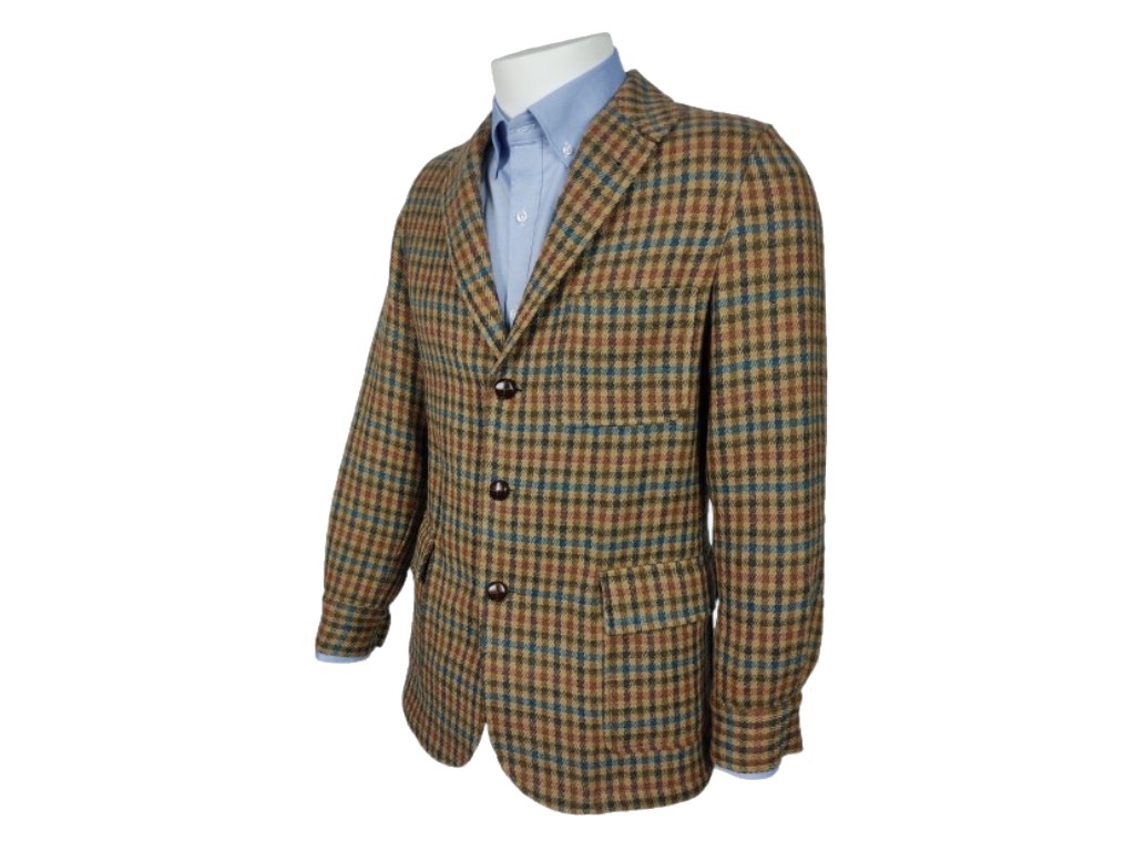 Teba de tweed 3 botones lana y cashmere