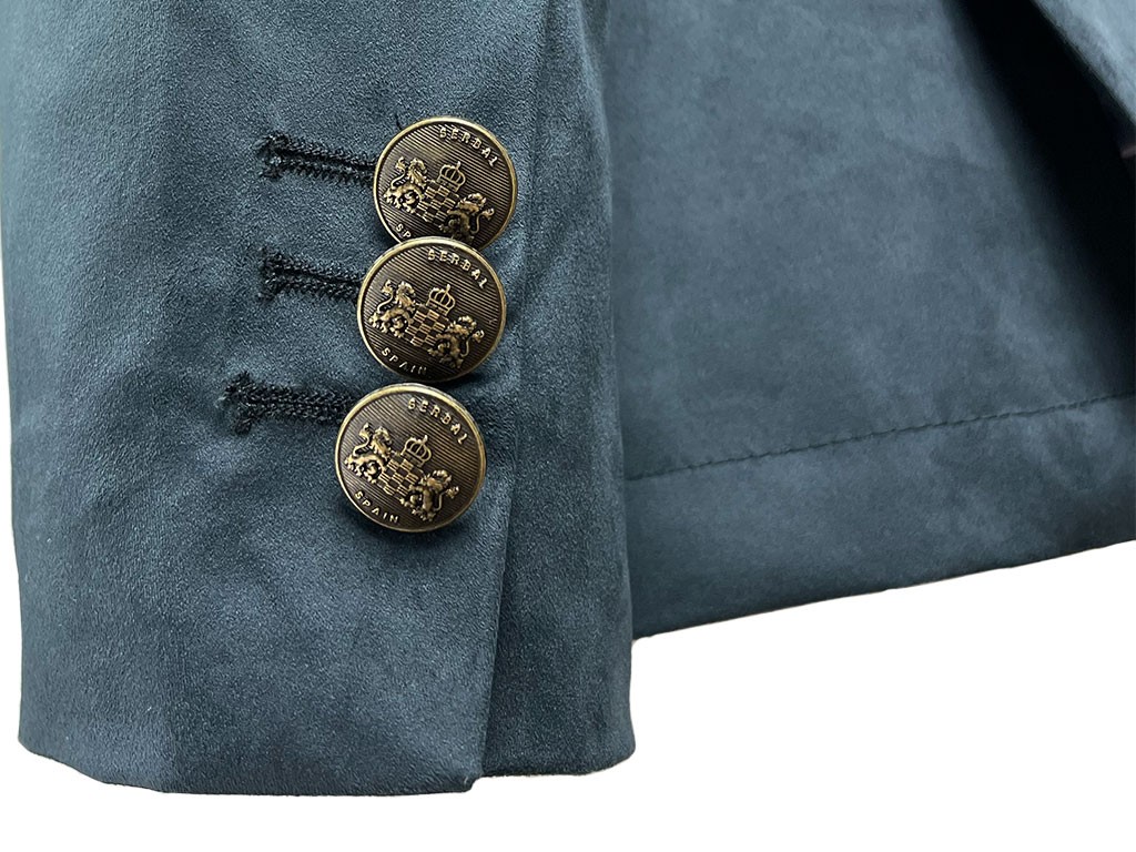 Chaqueta austríaca azul y camel