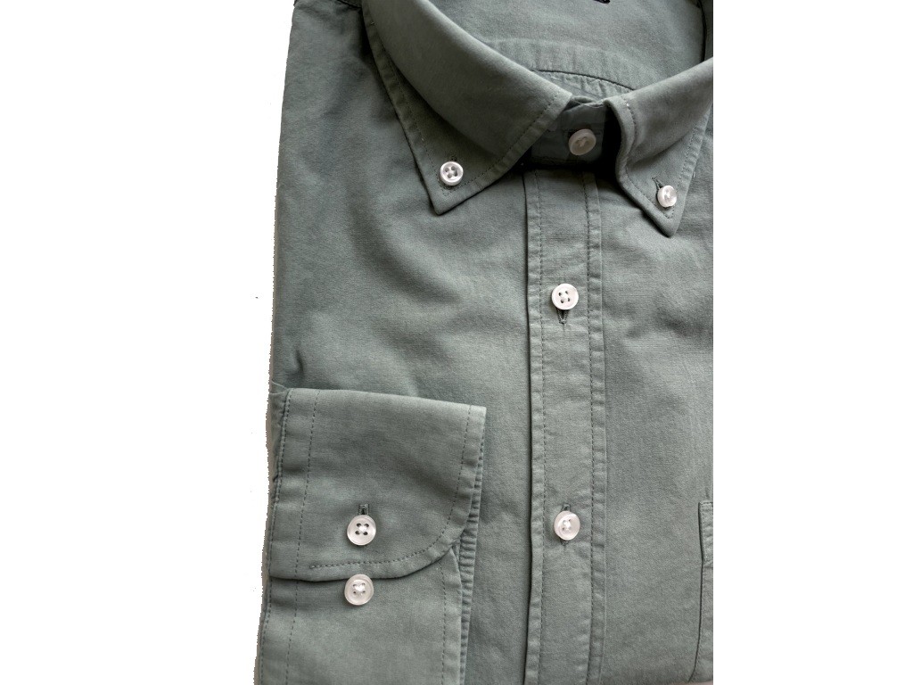Camisa de algodón kaki