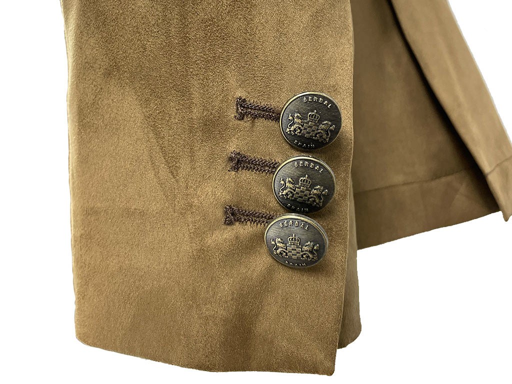 Chaqueta austríaca camel y azul