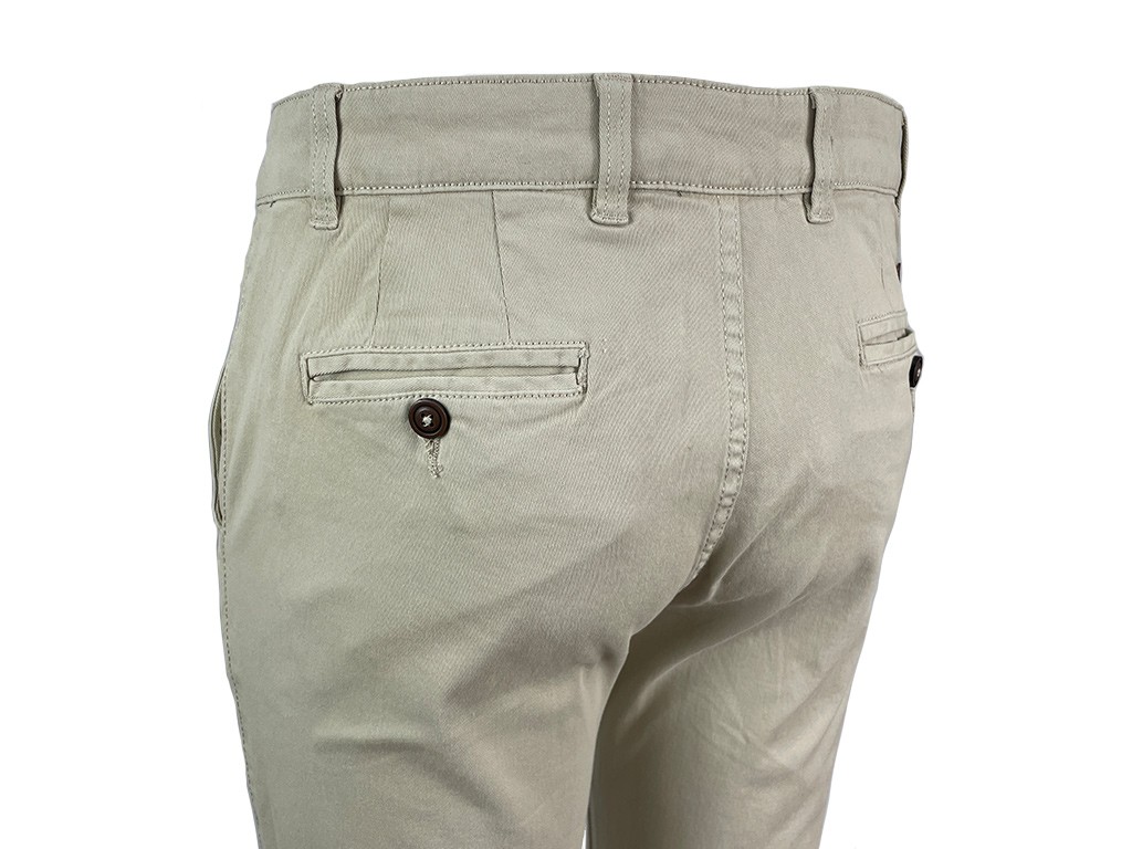 Pantalón chino de hombre beige
