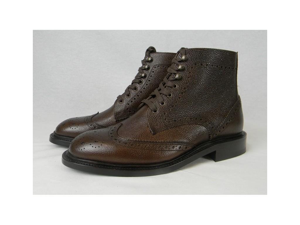 Botines de piel con cordones en Serbal