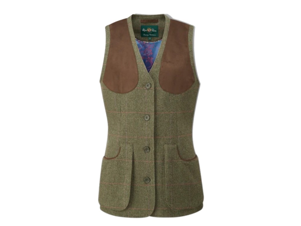 Chaleco de tiro Alan Paine mujer tweed