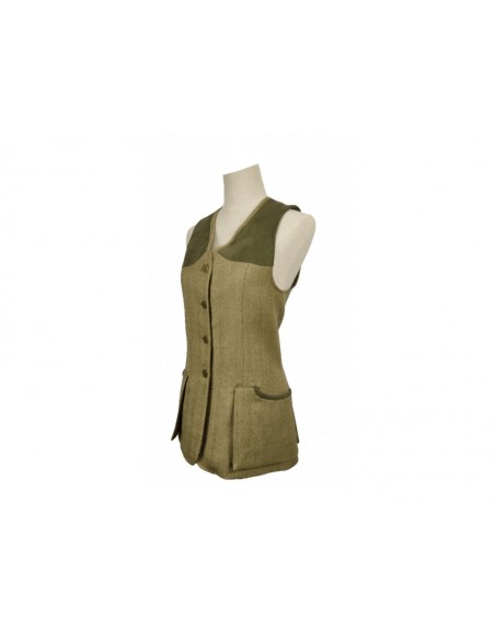 Tiradora Mujer Lana 100% Espiga Verde