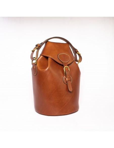 Bolso redondo cuero para cartuchos