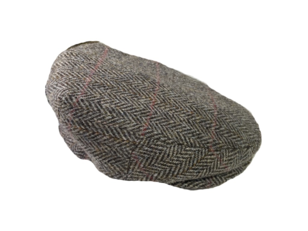 Gorra de lana espiga gris