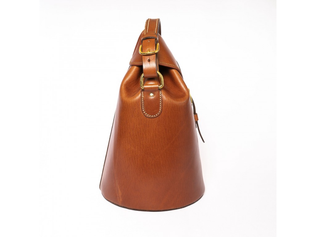 Bolso redondo cuero para cartuchos