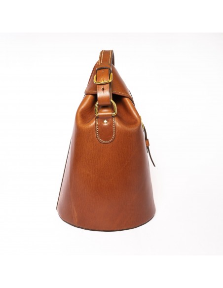 Bolso redondo cuero para cartuchos