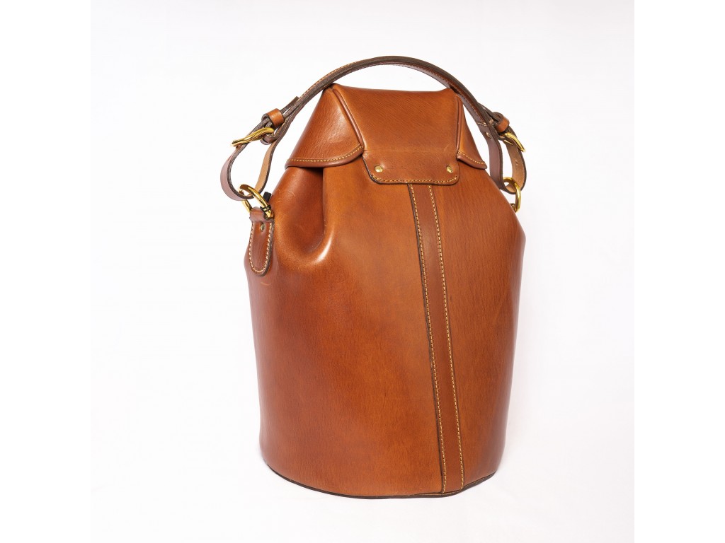 Bolso redondo cuero para cartuchos