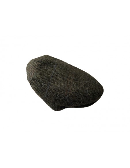 Gorra de lana espiga verde oscuro