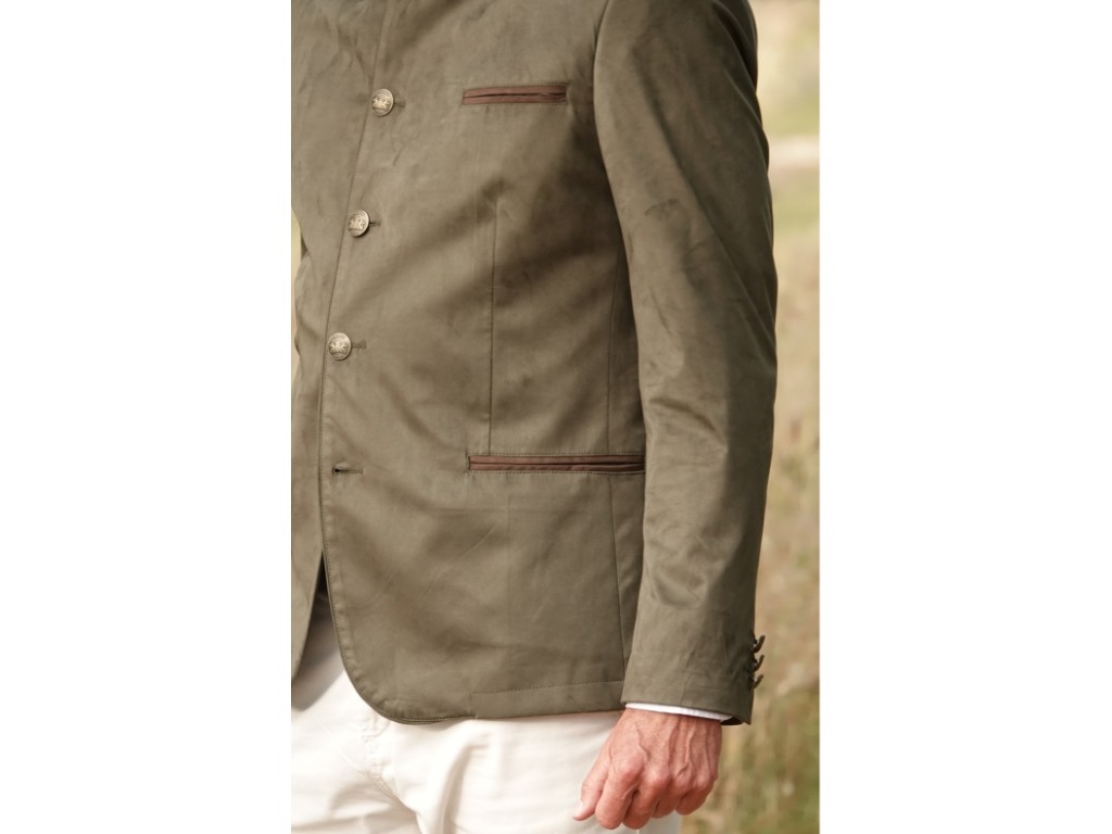 Chaqueta austríaca verde y marrón