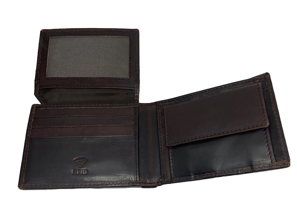 Cartera tarjetero monedero de caballero en piel modelo British