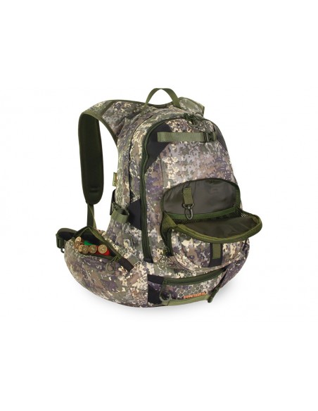 Mochila caza con bolsillo para rifle Suede Camo 38 litros PF Pro Nature by Marsupio