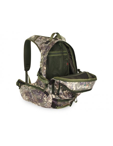 Mochila caza con bolsillo para rifle Suede Camo 38 litros PF Pro Nature by Marsupio