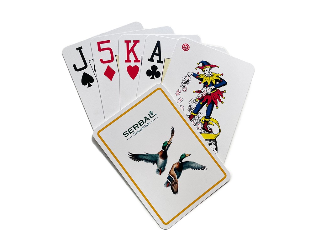 Baraja de cartas francesas en Serbal
