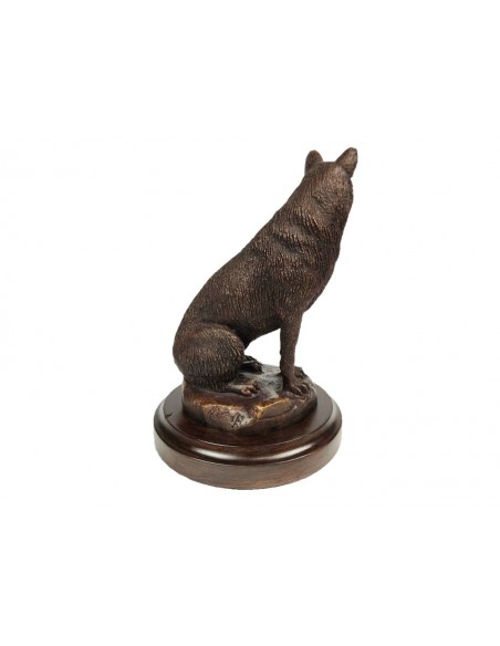 Bronce de lobo sentado de Lucio Relaño