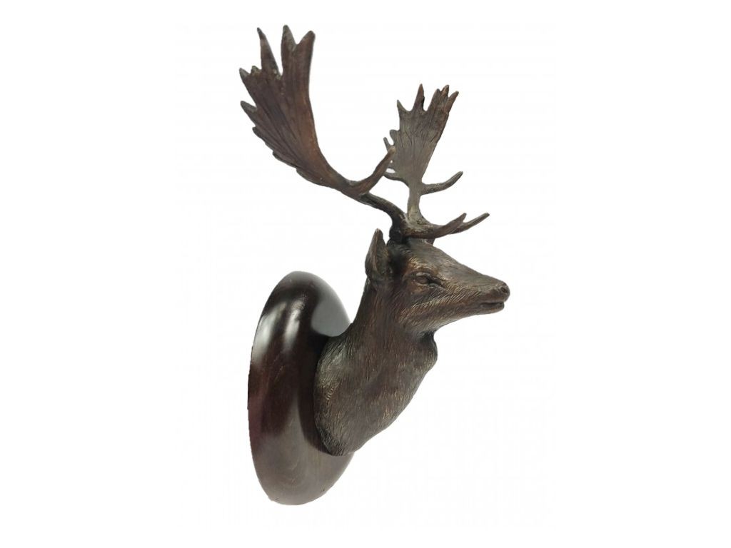 Bronce de cabeza de gamo de Lucio Relaño para colgar