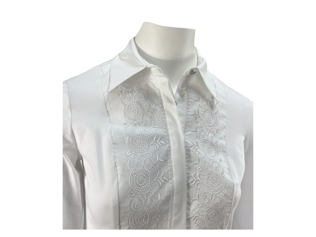 Camisa blanca tira bordada