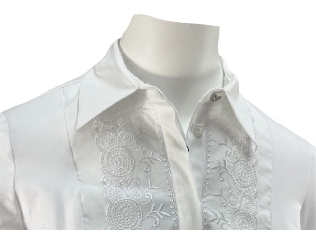 Camisa blanca tira bordada