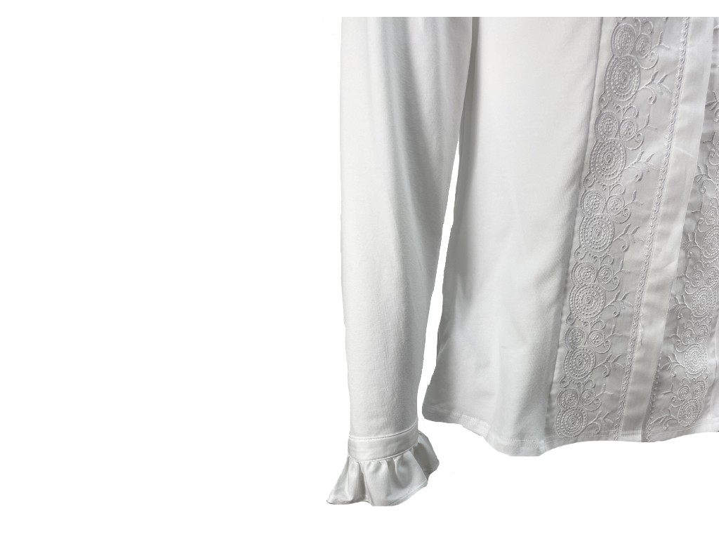 Camisa blanca tira bordada