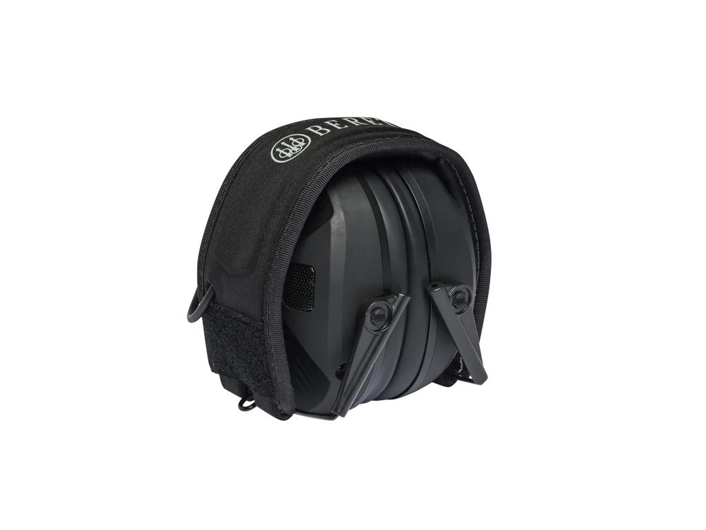 Auriculares electrónicos de tiro negro