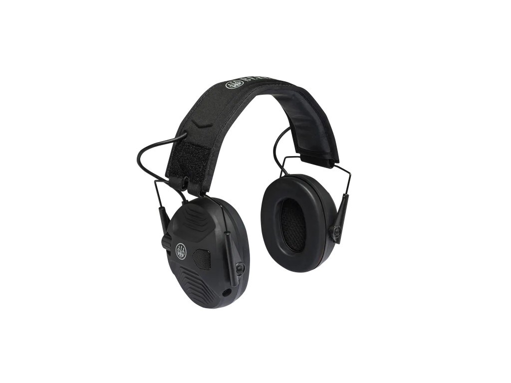 Auriculares electrónicos de tiro negro