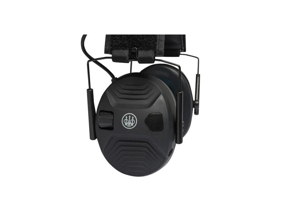 Auriculares electrónicos de tiro negro