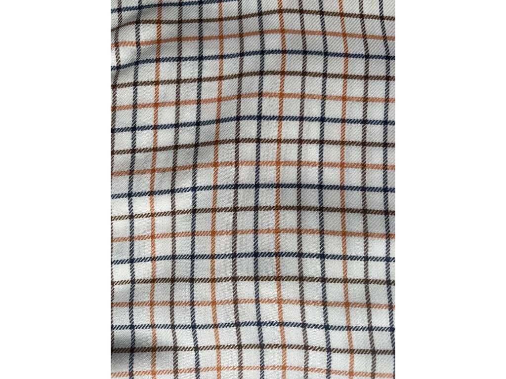 Camisa cuadros marrón/naranja