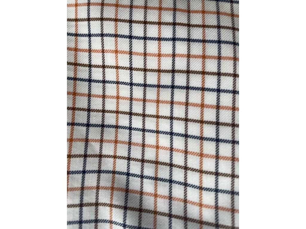 Camisa cuadros hombre naranja