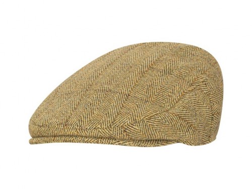 Gorra tweed amarillo claro