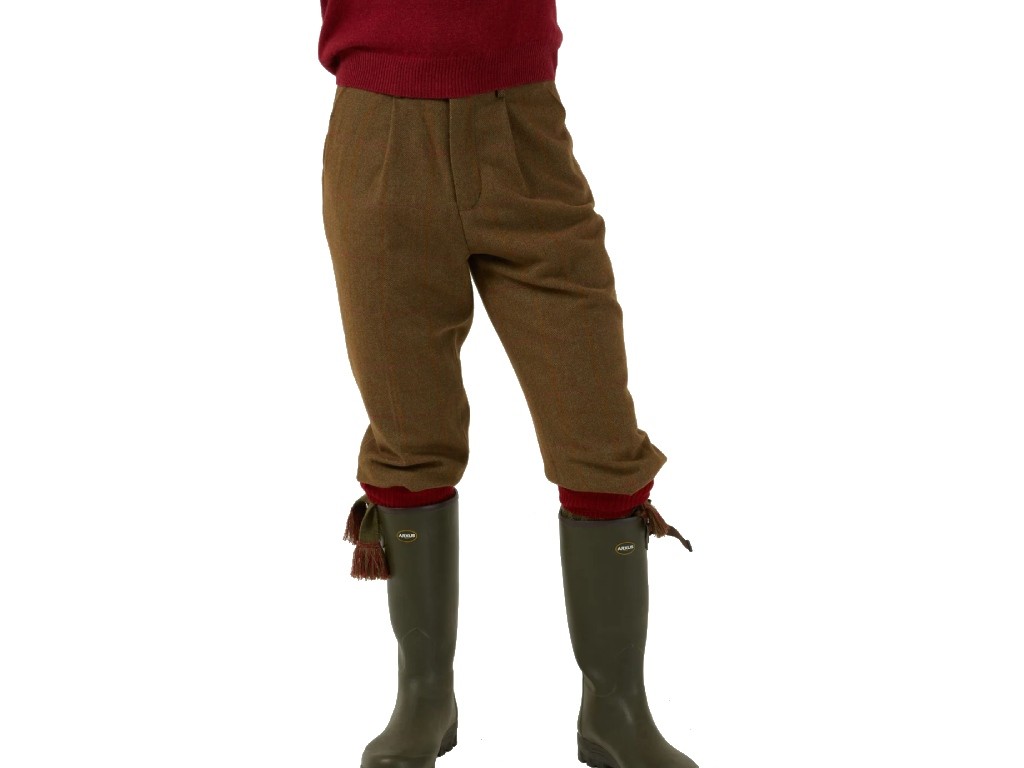 Knickers tweed cuadros verdes Alan Paine