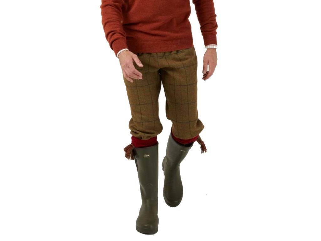 Knickers tweed cuadros marrón Alan Paine Combrook
