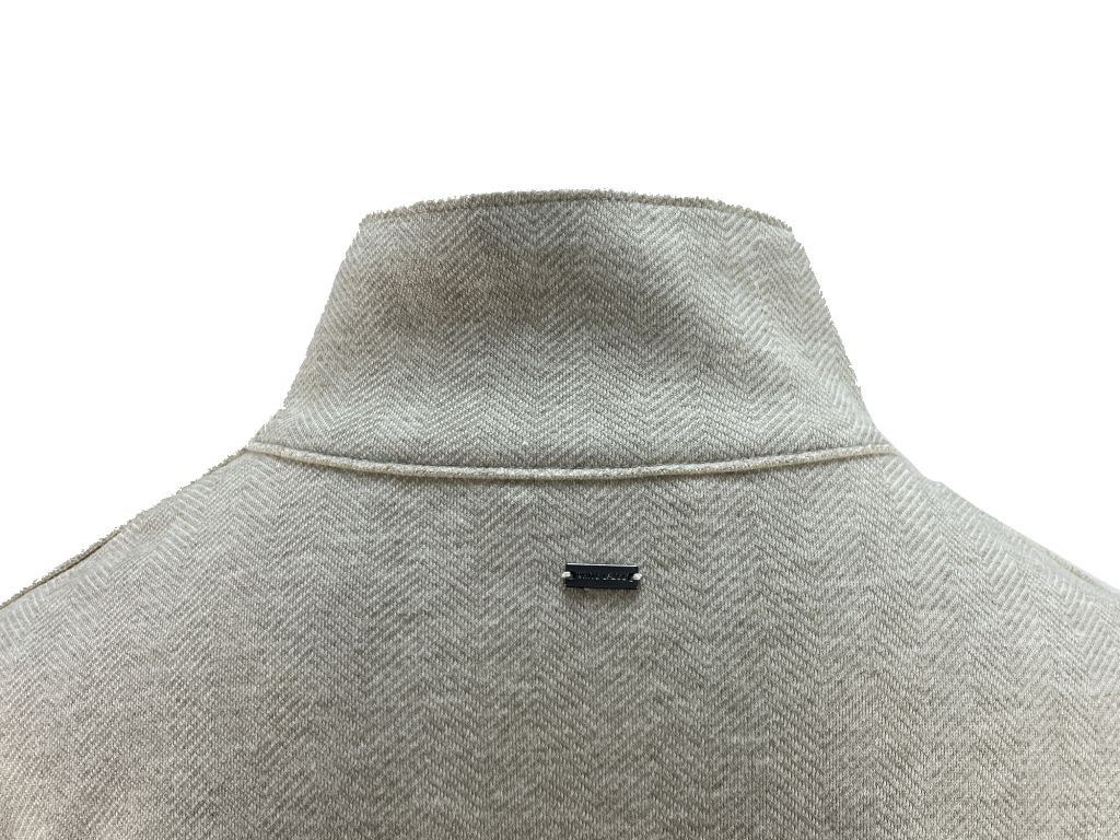Chaqueta-poncho crudo