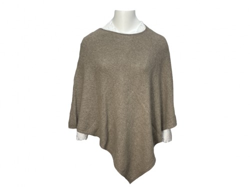 Poncho cashmere beige