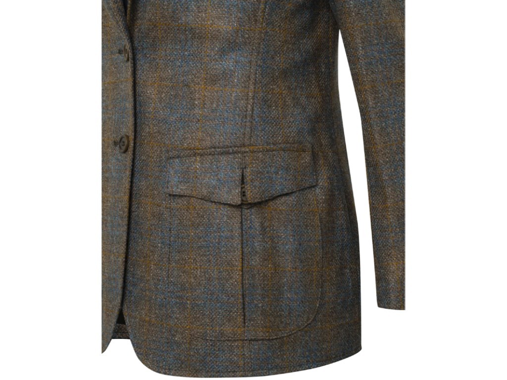 Chaqueta lana cuadros marrones