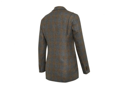 Chaqueta lana cuadros marrones 2