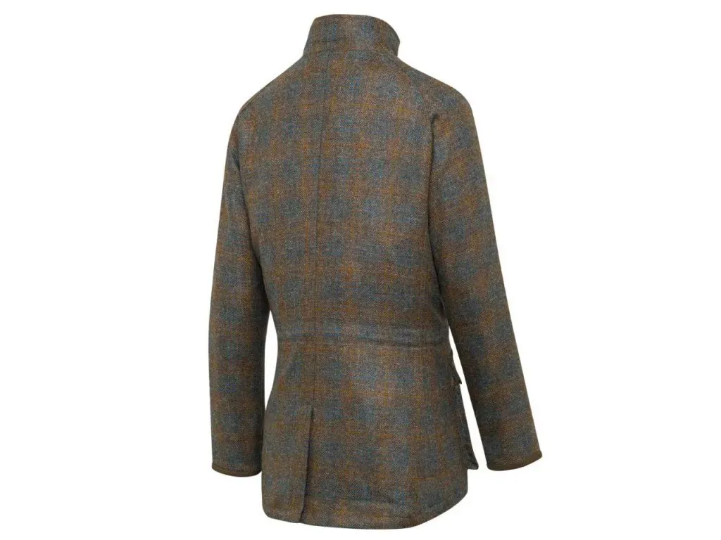 Chaquetón de tweed lana 100% y cashmere repelente al agua en Serbal