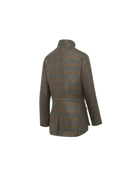 Chaquetón de tweed lana 100% y cashmere repelente al agua en Serbal