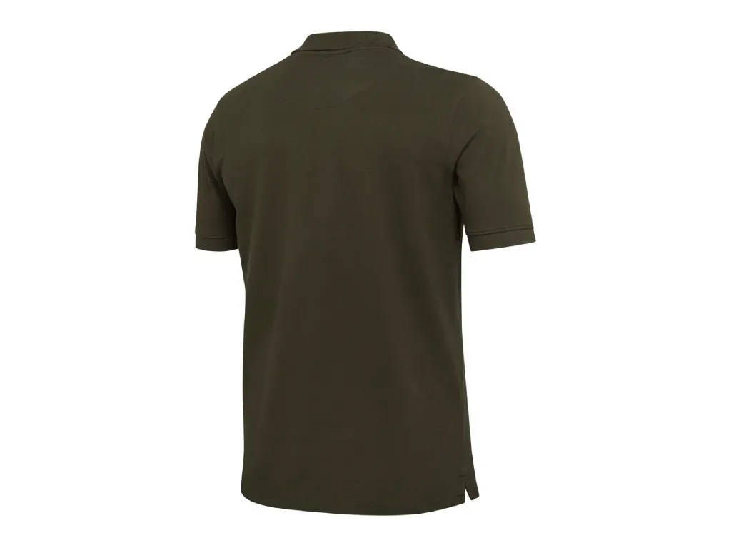 Polo de manga corta de color verde caza