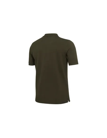 Polo de manga corta de color verde caza
